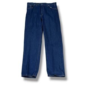 Vintage Levi's Orange Tab 505 Jeans Men’s 42 x 32 Dark Blue Denim Straight USA